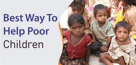 organizations that help poor children.